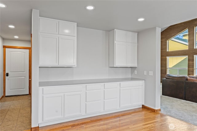 1509 Seahawk Dr, Ferndale, WA 98248 - kitchen with recessed lighting, white cabinetry, and baseboards