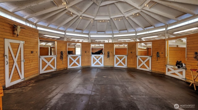 view of horse barn