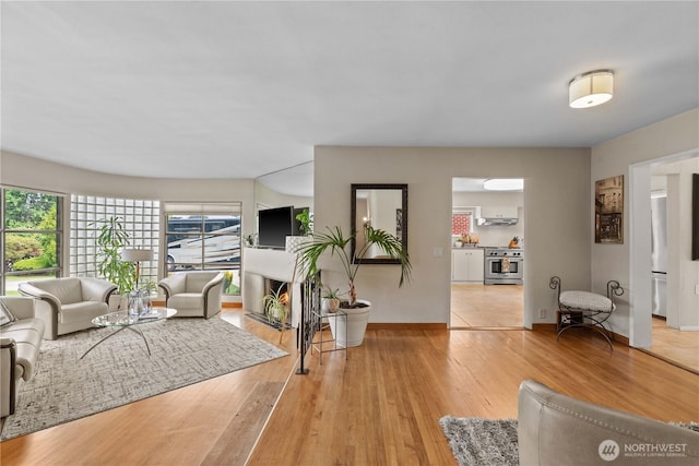 1423 Springwater Ave, Wenatchee, WA 98801 - living room featuring light wood-type flooring and baseboards