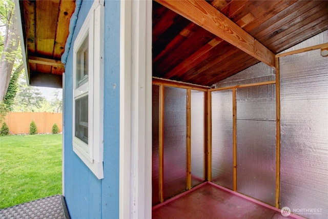 view of storage room