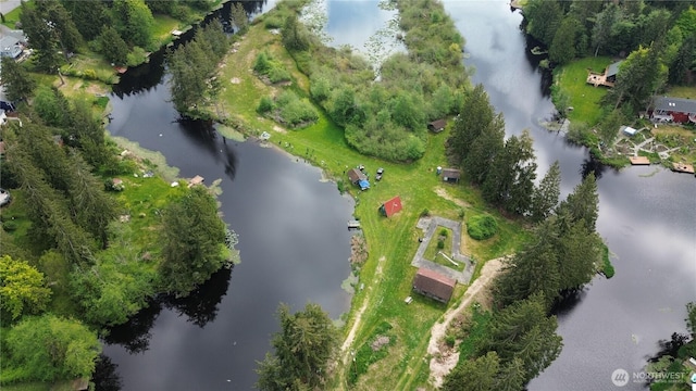1451 Ridge Dr, Camano Island, WA 98282 - bird's eye view featuring a water view