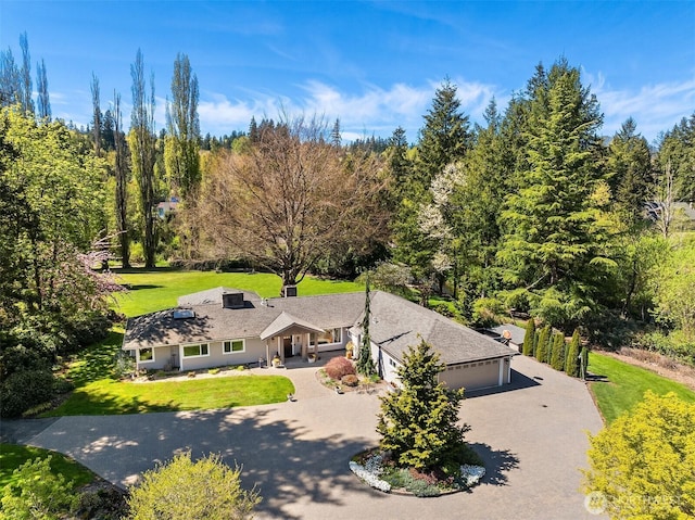 aerial view of property and surrounding area