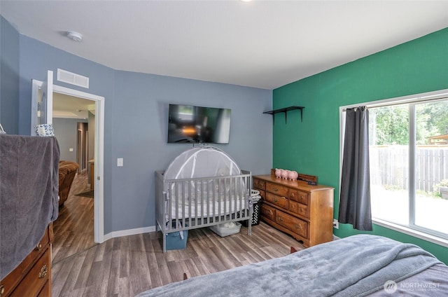 1332 SE Fireweed Rd, Shelton, WA 98584 - bedroom with wood finished floors and baseboards