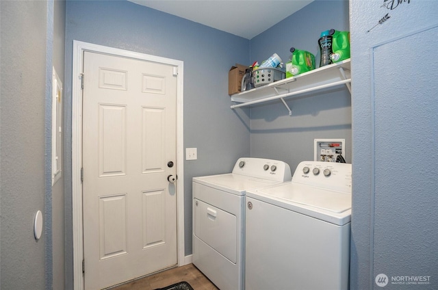 1332 SE Fireweed Rd, Shelton, WA 98584 - washroom with independent washer and dryer and wood finished floors