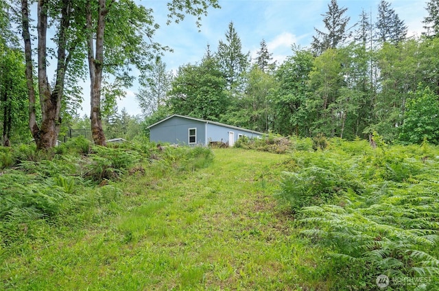 1332 SE Fireweed Rd, Shelton, WA 98584 - view of yard featuring a forest view