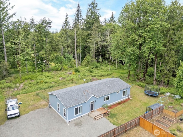 1332 SE Fireweed Rd, Shelton, WA 98584 - aerial view of property and surrounding area