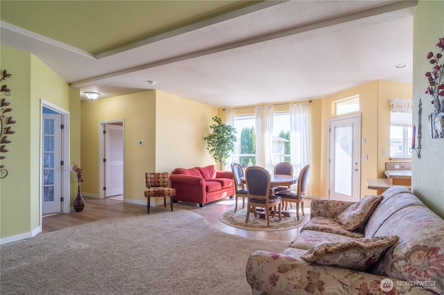 1701 E Burr Ave Unit 12, Moses Lake, WA 98837 - carpeted living area with baseboards