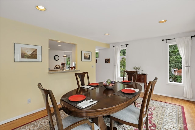 11210 67th Avenue Ct NW, Gig Harbor, WA 98332 - dining area featuring plenty of natural light, light wood-style floors, recessed lighting, and baseboards