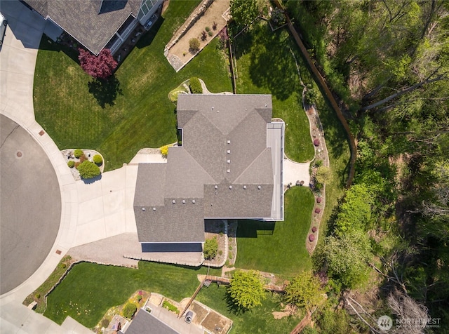 drone / aerial view