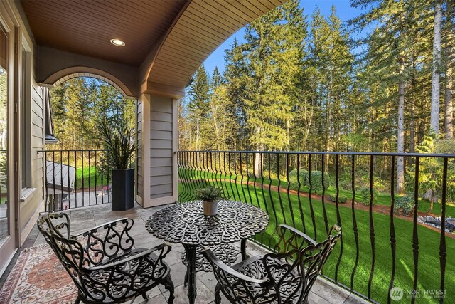 view of balcony