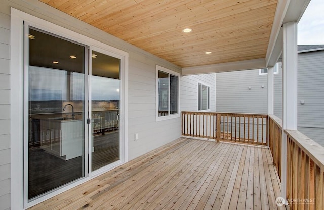 view of deck