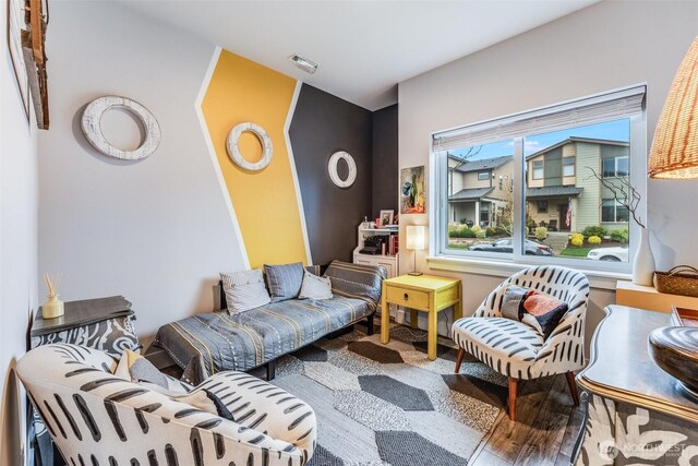living room with visible vents