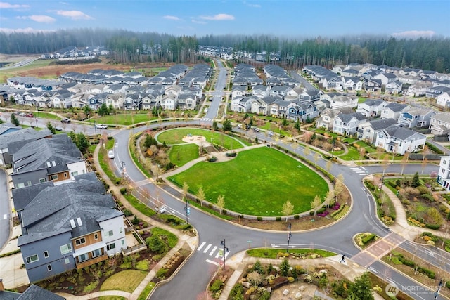drone / aerial view featuring a residential view