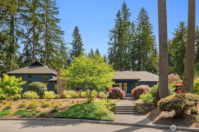 view of front of home