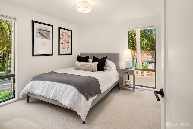 bedroom featuring carpet floors