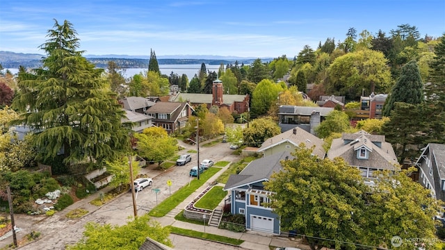 119 37th Ave E, Seattle, WA 98112 - aerial view with a residential view and a water and mountain view