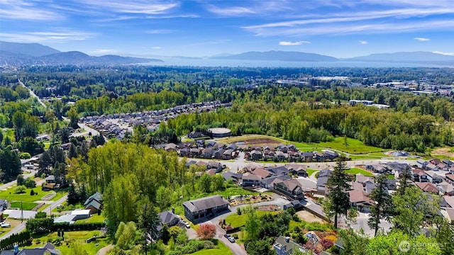 4353 Gooding Ave, Bellingham, WA 98226 - drone / aerial view featuring a view of trees, a mountain view, and a residential view