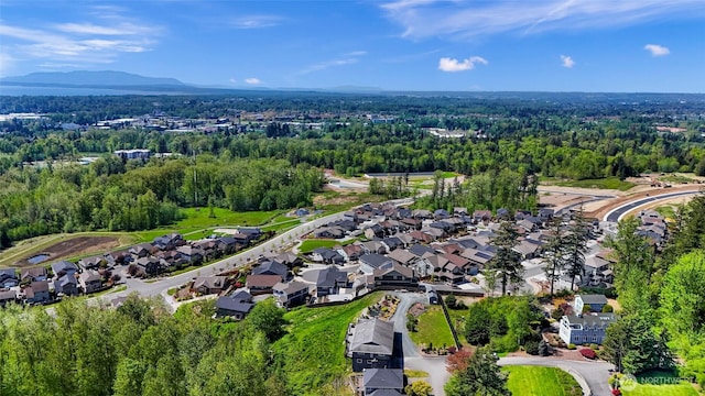 4353 Gooding Ave, Bellingham, WA 98226 - drone / aerial view featuring a view of trees, a residential view, and a mountain view