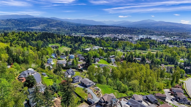 4353 Gooding Ave, Bellingham, WA 98226 - drone / aerial view featuring a residential view, a mountain view, and a forest view