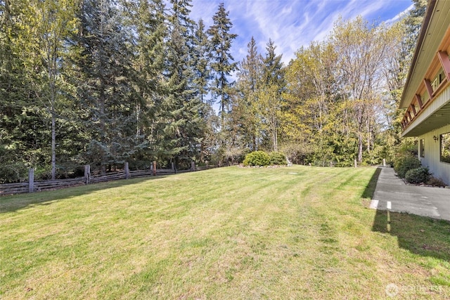212 Deer Park Ln, Port Angeles, WA 98362 - view of yard with fence