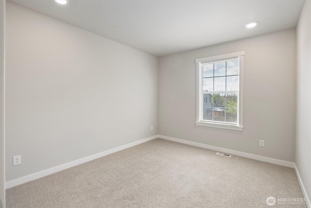 30341 117th Ct SE, Auburn, WA 98092 - unfurnished room featuring recessed lighting, baseboards, visible vents, and carpet