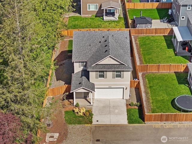 drone / aerial view