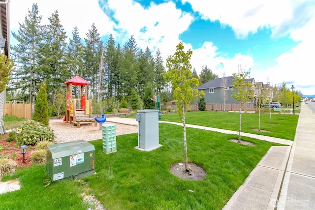 19825 152nd Street Ct SE, Bonney Lake, WA 98391 - community playground with a yard and fence
