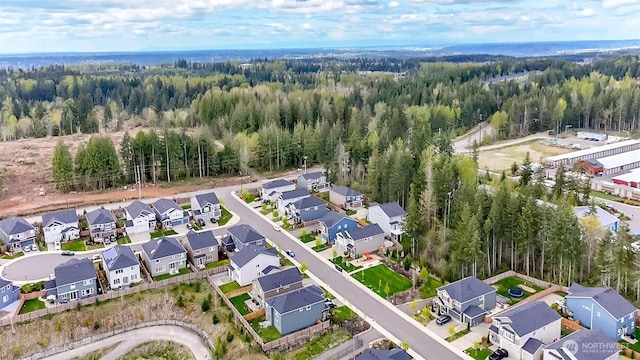 19825 152nd Street Ct SE, Bonney Lake, WA 98391 - drone / aerial view featuring a residential view and a forest view