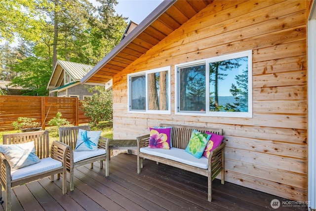 60 Eliza Is, Bellingham, WA 98226 - wooden terrace with fence
