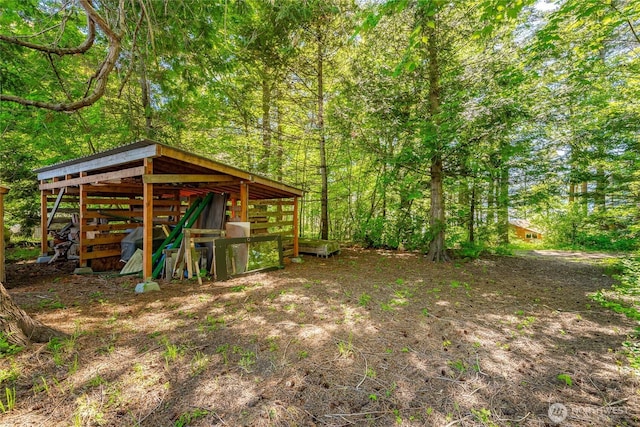 60 Eliza Is, Bellingham, WA 98226 - view of pole building featuring a wooded view