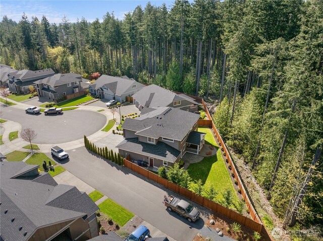 18723 133rd Street Ct E, Bonney Lake, WA 98391 - drone / aerial view featuring a residential view and a forest view