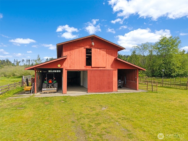 view of barn