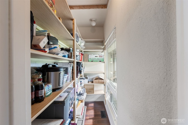 view of storage area