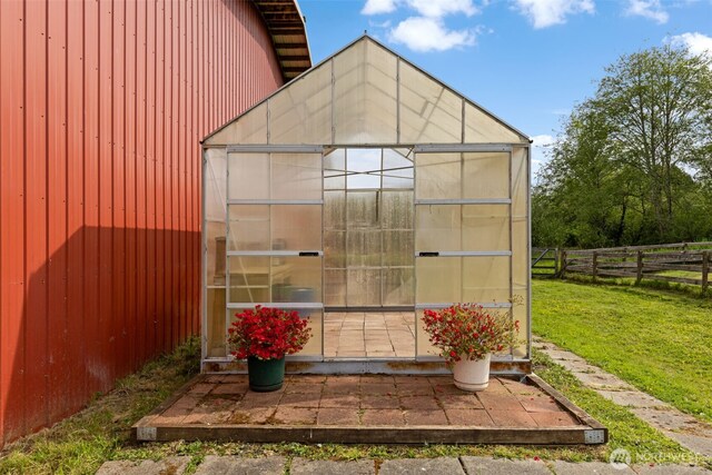 view of greenhouse