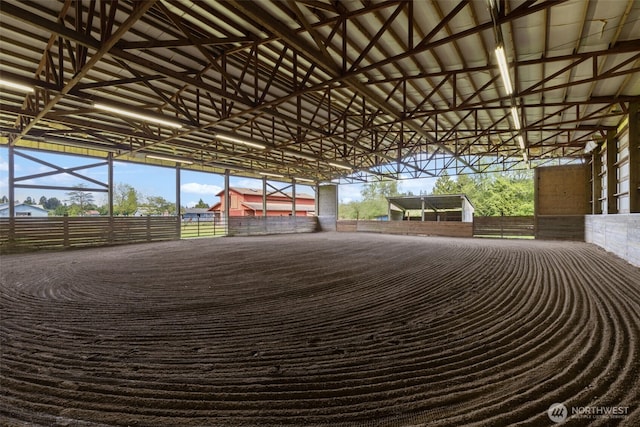 view of riding arena