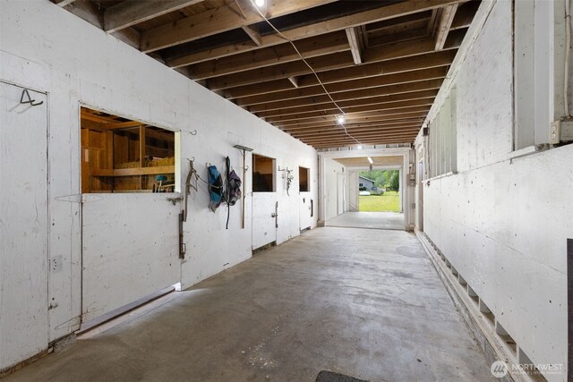 view of horse barn