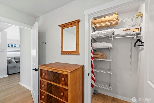 view of closet