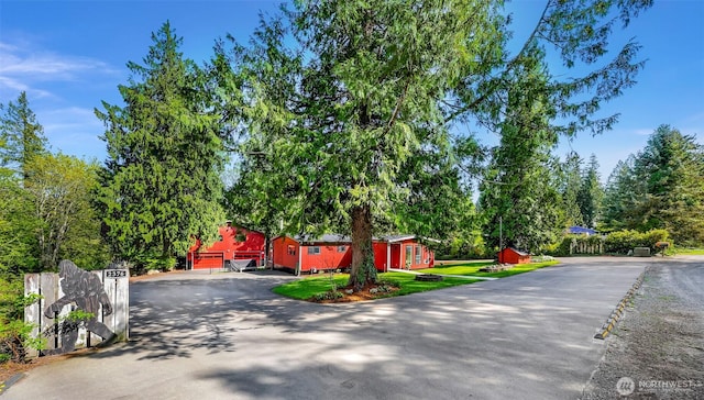 2376 Forest View Dr, Bellingham, WA 98229 - view of asphalt road featuring view of wooded area