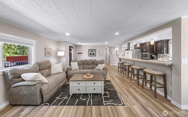 2376 Forest View Dr, Bellingham, WA 98229 - living room with light wood-style flooring and recessed lighting
