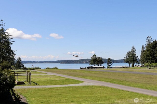 335 Blakely Dr, Blakely Island, WA 98222 - view of property's community featuring a water view and a lawn