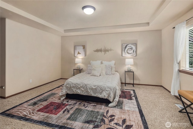 19301 87th Avenue Ct E, Graham, WA 98375 - bedroom with baseboards, carpet flooring, and a raised ceiling
