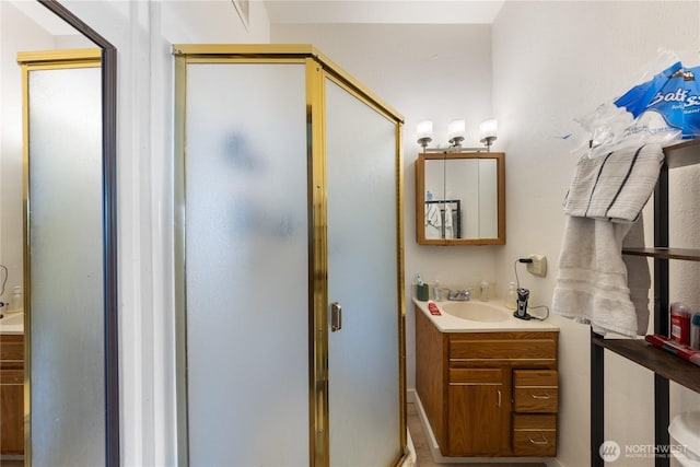 12724 Marine Dr, Anacortes, WA 98221 - full bathroom with vanity and a shower stall
