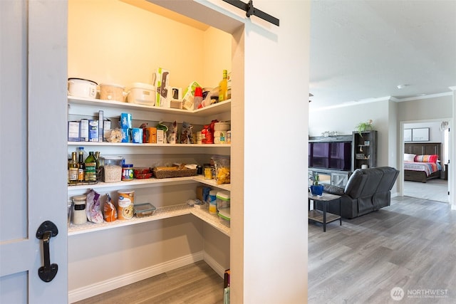 view of pantry