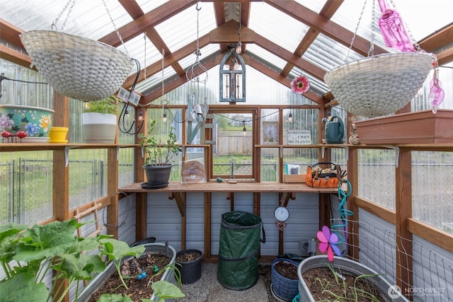 view of sunroom / solarium