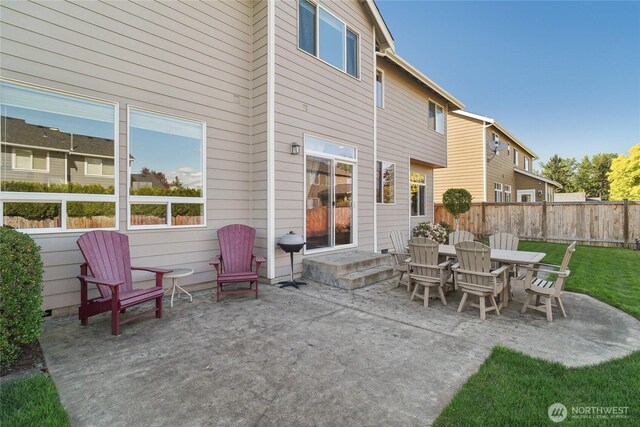 view of patio / terrace with fence
