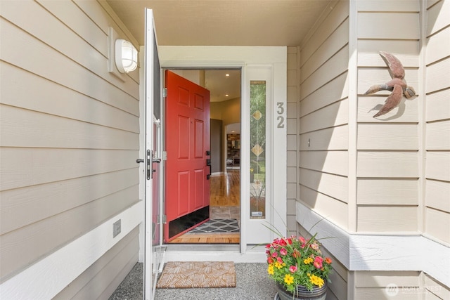 view of property entrance
