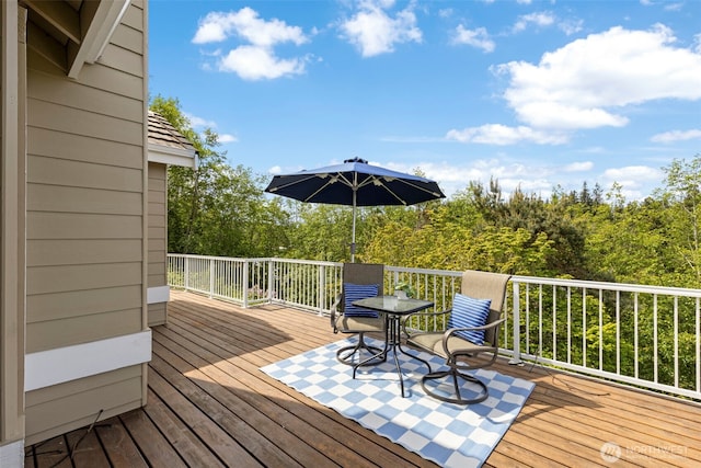 view of deck