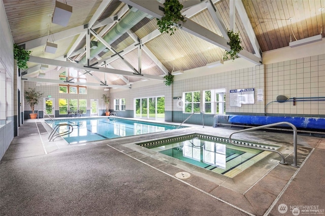 view of indoor community pool