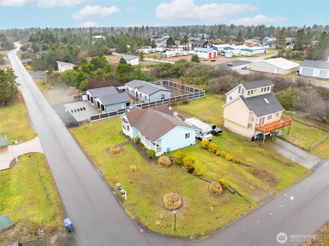 drone / aerial view featuring a residential view
