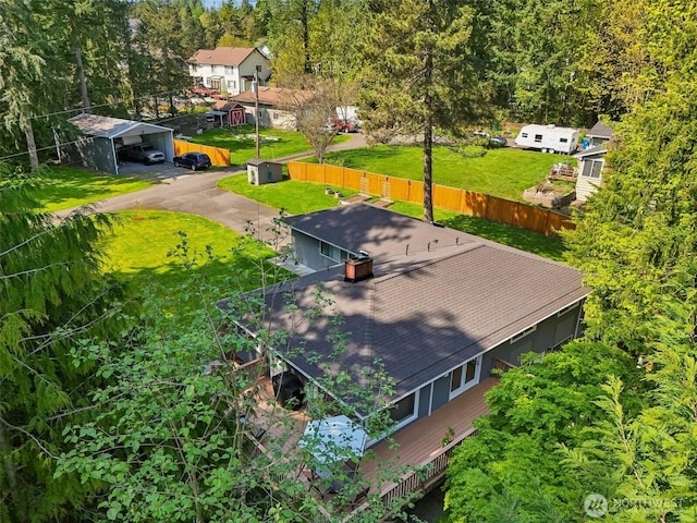 drone / aerial view